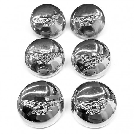 Silver buttons - set of 6