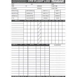 VFR A5 Flight Log Pad