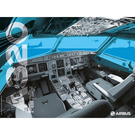 A320 cockpit poster