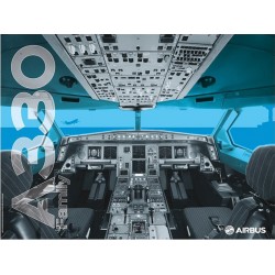 A330 cockpit poster