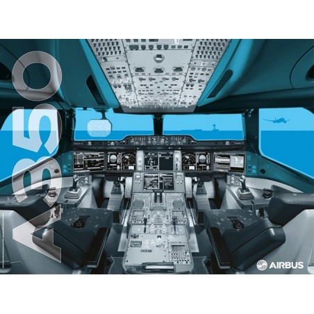 A350 XWB cockpit poster