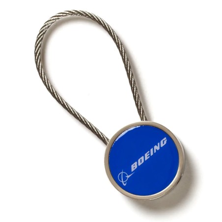 Boeing Logo Cable Keychain
