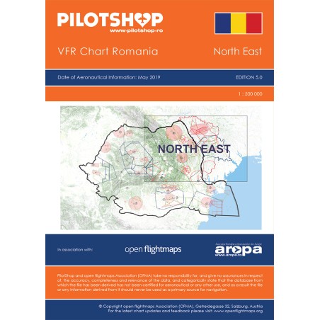 Harta Pilotshop VFR Romania...