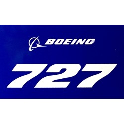 Boeing 727 Blue Sticker
