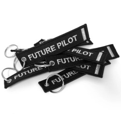 Future Pilot Keyring Silver