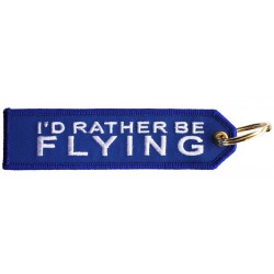 ID RATHER BE FLYING Keyring