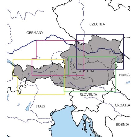 Austria Set 4 harti VFR...