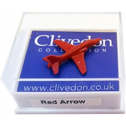 Red Arrow Pin Badge Red 3D