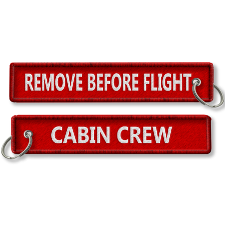 Breloc brodat Cabin Crew -...