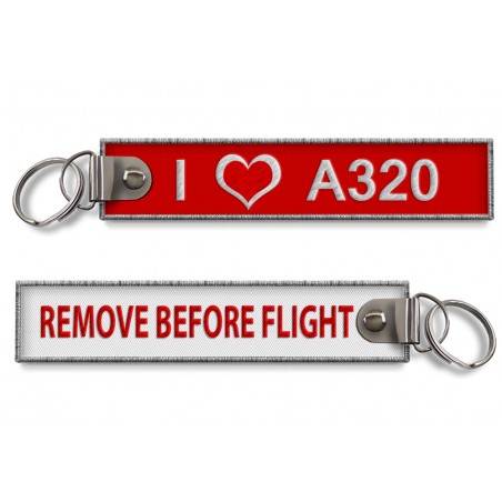 I Love A320 Keyring