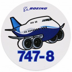 Sticker Boeing 747-8 Pudgy