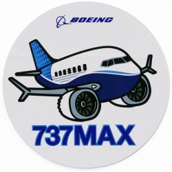 Boeing 737 MAX Pudgy Sticker